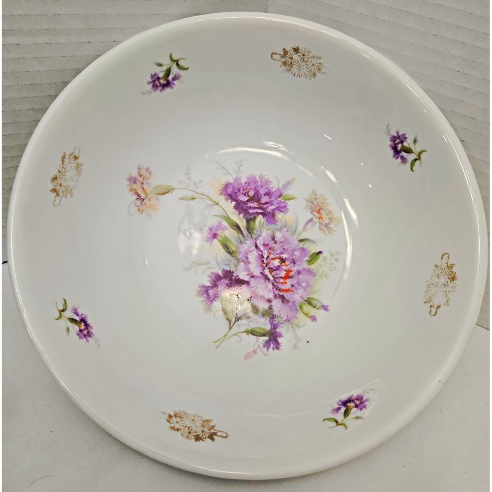 Vtg Schirnding Bavaria Porcelain Serving Bowl Floral Design Germany 1925-1936